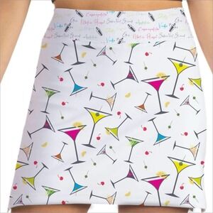 Skort Obsession (M 29") Shaken Not Stirred Martini Retro Pickleball Tennis